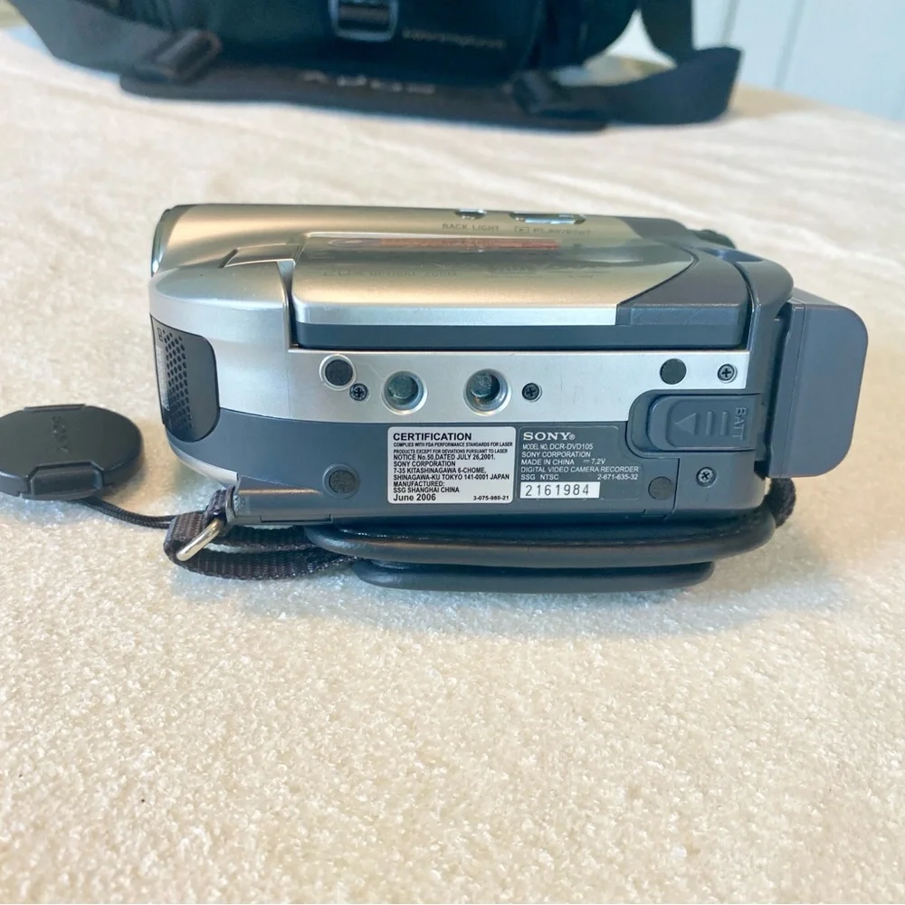 Sony Handycam Silver and Black Camcorder Set
